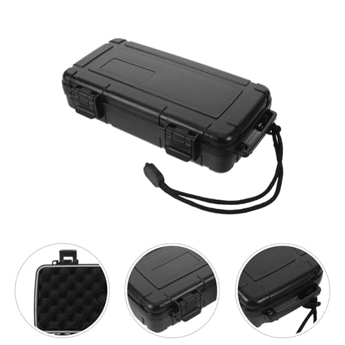 Humidor de 5 cigarros portátil con interior de esponja protectora e higrómetro para ejecutivos 7