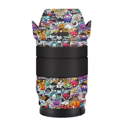 Film de protection pour Sony E 18-135mm autocollant anti-rayures motif graffiti blanc