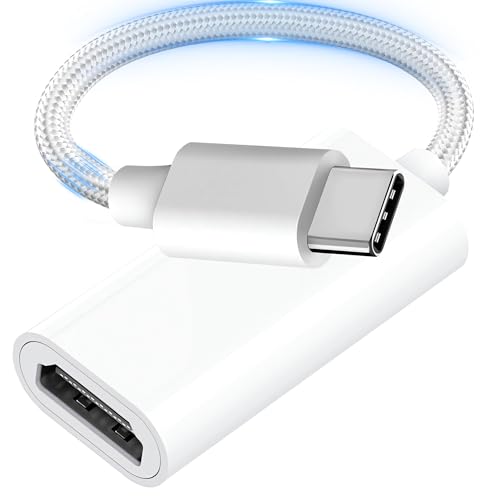 USB-C-auf-HDMI-Adapter, USB-Typ-C-auf-HDMI-Adapter (Thunderbolt 3/4-kompatibel), geeignet für iPhone 15, MacBook Pro, Ai...