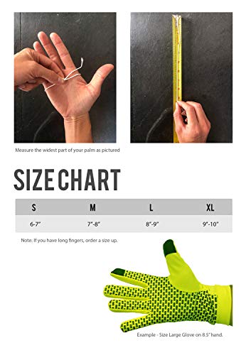 Reflectoes Reflective Running Gloves - Touchscreen - Lightweight Hi Vis Winter Running Gear For Cold Weather Jogging At Night (Xl) #TOP5