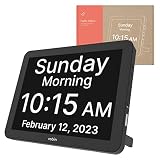 Robin, Upgraded Version, Digital Day Clock 2.0 with Custom Alarms and Calendar Reminders, Alarm Cloc