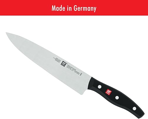 Miniatura 5 de Zwilling J.A. Henckels Twin Signature, cuchillo de chef, cuchillo de cocina, cuchillo alemán, 8 pulgadas, acero inoxidable, negro