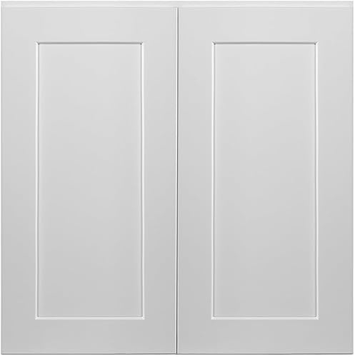 Miniatura 25 de Brookings Shaker - Armario de cocina de pared sin ensamblar W2736, 27 ancho x 12 profundidad x 36 alto, pintado blanco con Sherwin Williams®, madera