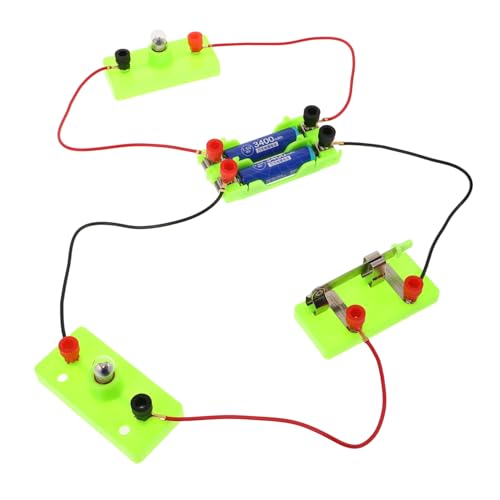 KONTONTY Kit de Circuitos Eléctricos Educativo para Escuelas Experimentos Básicos de Electricidad Juego de Construcción de Circuitos para Material Didáctico Seguro y Adaptable