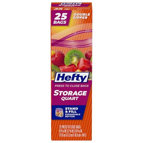 Hefty Press to Close Plastic Bags for Food Storage