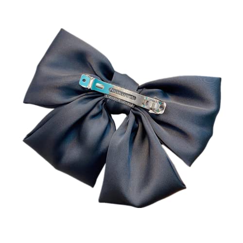 6 Pcs Satin Silk Hair Barrettes 8 Inch Big Satin Bows Hair Clip Long Ribbon Bows Hair Clips French Automatic Hair Clip Headwear Fashion Hair Accessories For Women Girls Thick And Medium Hair #TOP3