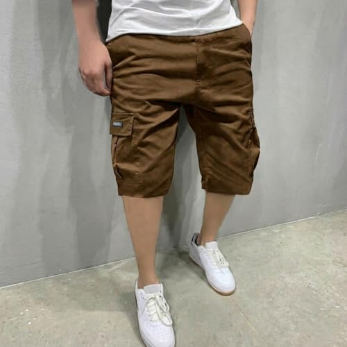 Image of Lymio Men Shorts | Men's Cargo Shorts | Regular Fit Casual Wear Short Pant for Men | Multi-Pocket Lightweight Cotton | Summer & Adventure Ready (SSM-S-05-08)
