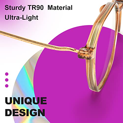 Visoone Lightweight Tr90 Blue Light Glasses Stylish Non Prescription Eyewear For Women Men Rane #TOP5