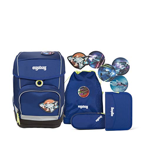 Preisvergleich Produktbild Ergobag Cubo SchlauBär Schulranzen Set 5 tlg. verschiedene Kletties