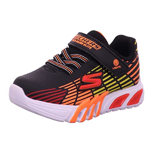 Skechers Garçon Flex-glow Elite Sneaker, Noir B, 21 EU