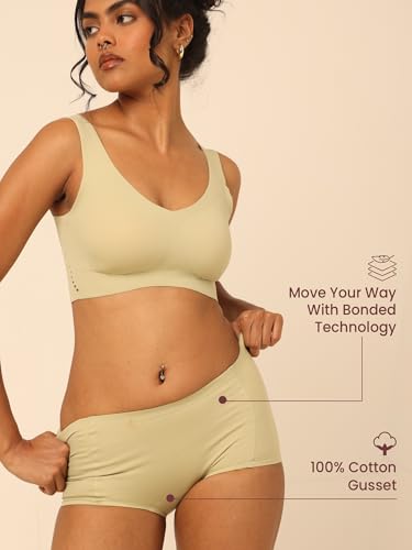 Image of Krvvy Airsoft Boyshorts | Women's High Coverage Mid-Rise Underwear with Four-Way Stretch | All Day Breathability | Lightweight & Seamless