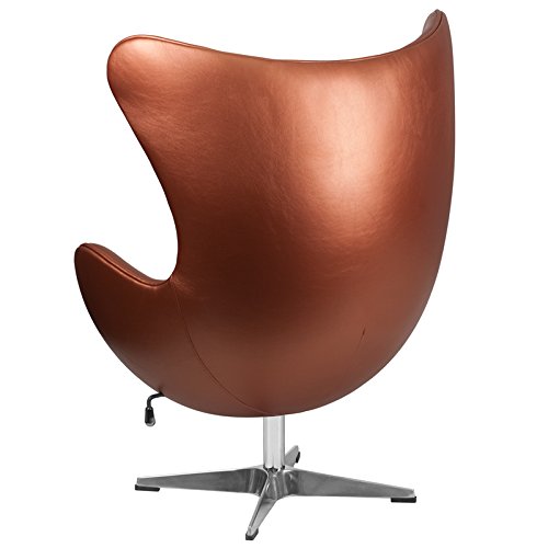 Emma + Oliver Swivel Egg Chair with TiltLock Mechanism Egg Shaped