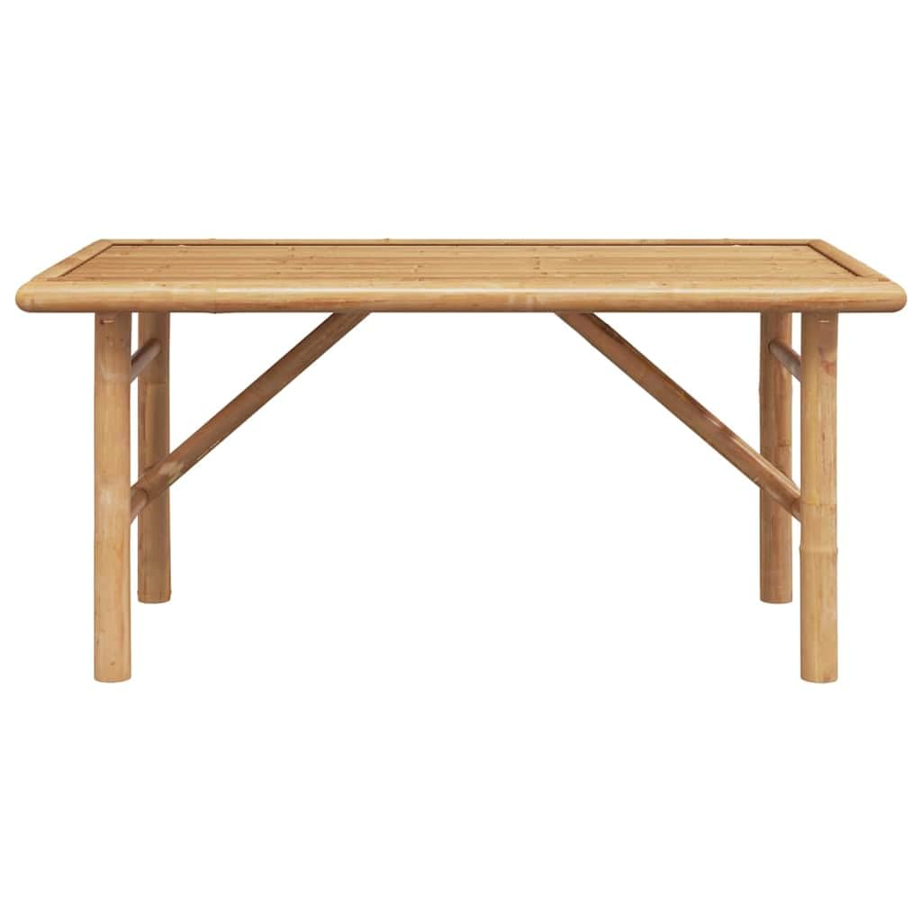 Mesa de café marrón 90 x 50 x 43 cm de bambú, mesa de café moderna para salón, mesa auxiliar duradera, fácil montaje, elegante mobiliario de salón