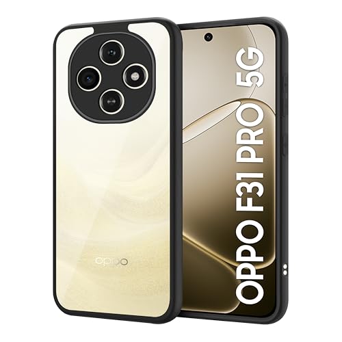 Image of CEDO Backcover for Oppo F31 Pro (5G) | Camera Protection Bump Shockproof Edge | Ultra Hybrid Transparent Acrylic Clear TPU+PC Hard Backcase Cover (Black)