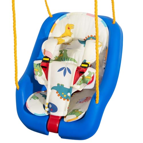 Image of Toddler Swing Cushion - FEISIKE Baby Swing Outdoor Seat Insert Pad Compatible with Little Tikes Swings for Toddlers Age 1-3, Detachable and Washable(Swing Not Included)-AMB241