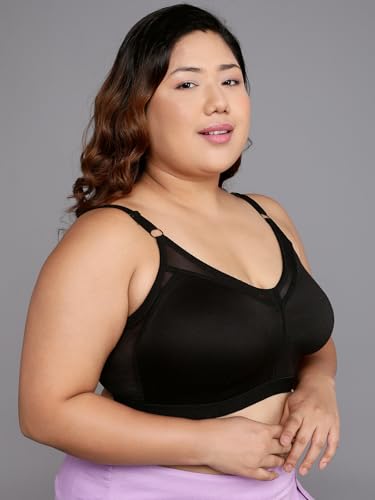 Image of Clovia Women's Cotton Solid Non-Padded Full Cup Wire Free Everyday Bra