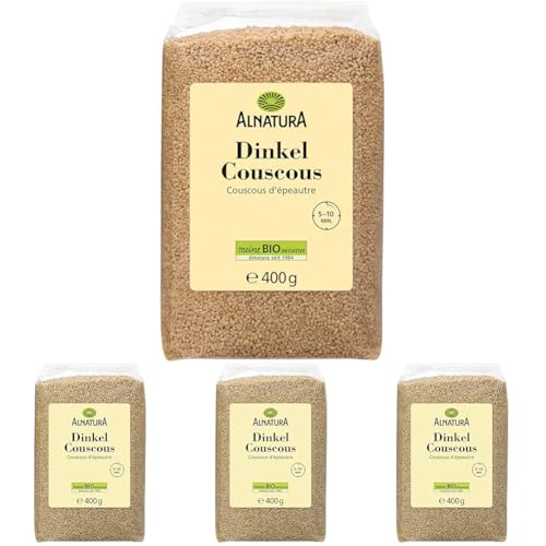 Alnatura Bio Couscous Dinkel, 400 g (Packung mit 4)