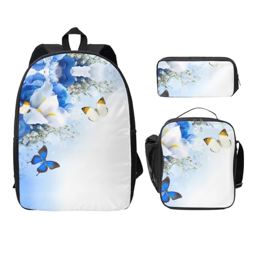 Sac à dos école secondaire EdWal noir avec trousse et sac à lunch 3 pièces