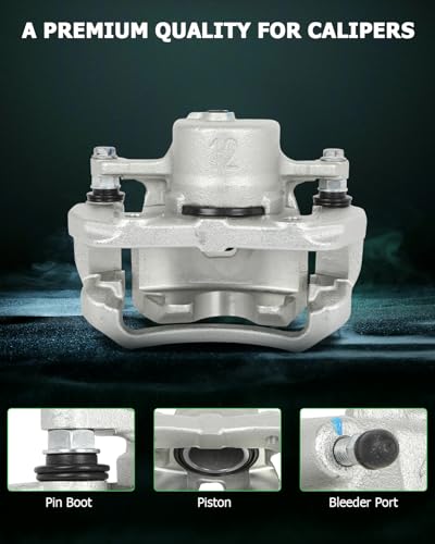Image of SCITOO Front Left Brake Caliper With Bracket 19B3201 Compatible For Toyota For Tacoma 2005-2015