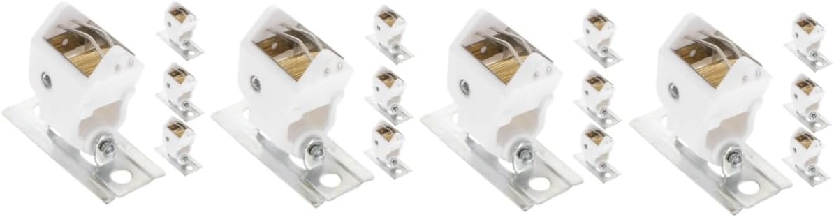 4sets Roman Shade Hardware Kit Cord Lock for Curtain Pulley Blind Lock Sturdy Metal Rod Accessory 4pcs*4