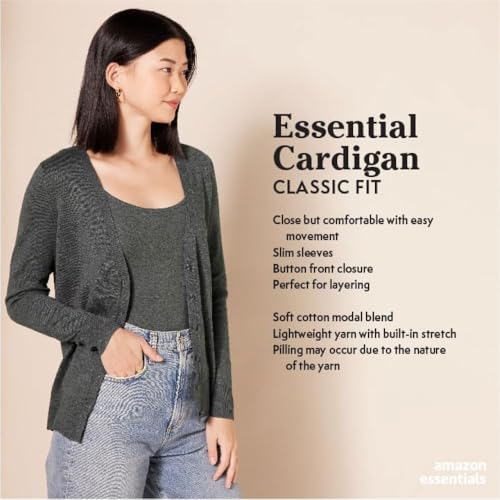 Amazon Essentials WAE35007FL18-NAV-XL Women'S Lightweight V-Neck Cardigan Sweater thumb #1