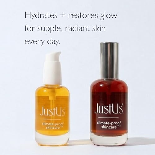 Just Us GLOW & HYDRATE SET - Potent Vitamin C Face Oil Serum + Anti Aging Serum Mist for supple, radiant skin every day