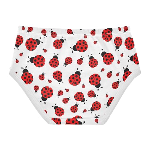 Wusikd Ladybug Girls Underwear Cotton Funny Girls Briefs Soft Toddler Underwear 2T Multi2