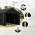 GOJOOASIS Car Port Canopy Tent Carport 10'x20' Car Tent Portable Garage, Tents for Car Waterproof & UV Protected for Wedding, Garden Shelter, Storage Shed (Black)