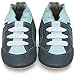 Juicy Bumbles Basket Bebe Garcons - Chaussures Bébé Garcon - Chaussons Bébé Cuir Souple - Tennis Grises - 12-18 Mois