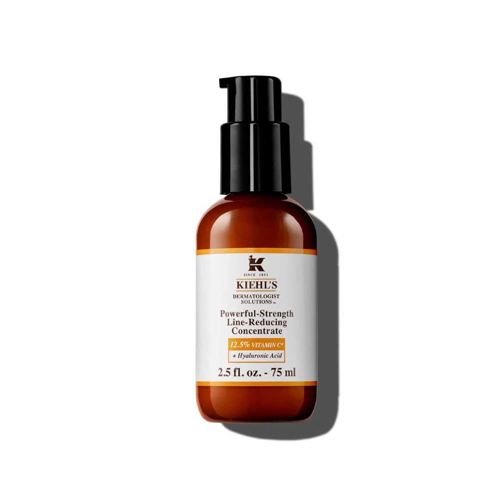 Kiehl's Powerful-Strength 12.5% Vitamin C Serum, Line-Reducing Concentrate Face Serum