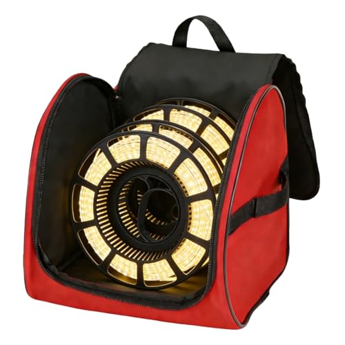 Kixolazr Poche De Rangement Dédiée Aux Guirlandes Lumineuses De Noël - Grande Capacité Portable Résistant Aux Déchirures Pour Organiser,Enrouleur Organisateur Pour Lumières De Fêtes | Dortoir