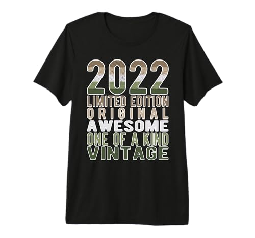 Limited Edition Awesome Original Vintage 2022 Retro Birthday Premium T-Shirt
