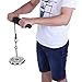 Wrist forearm exerciser, roller strength wrist trainer for wrist forearm strength training, handle with foam non-slip, steel buckle design, can be used with all standard weight plates