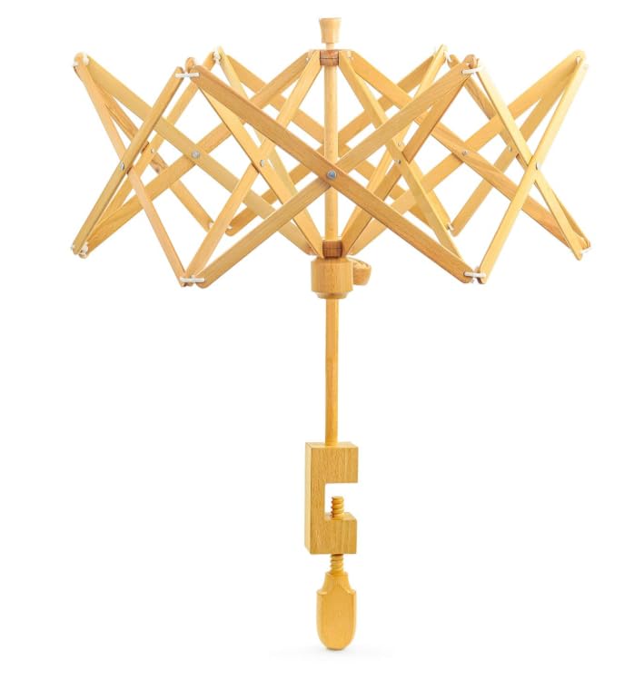 Handicraft Beech Crafted Premium Polished Yarn Swift with Skeins and Hanks | Knitting Crocheting & Spinning Winders & Accessories-image-36