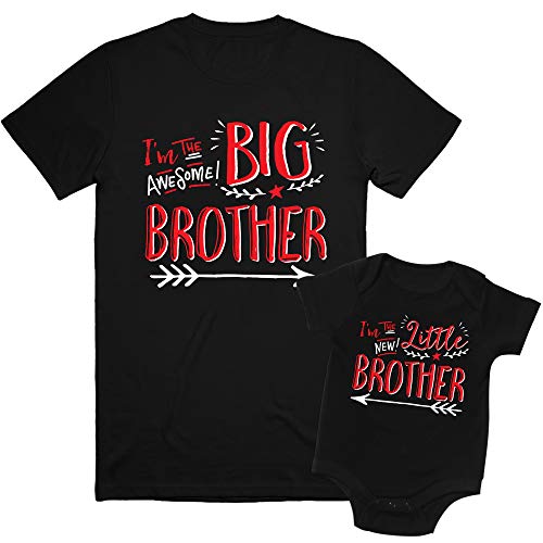 Texas Tees, Big Brother Onesie, Big Brother Shirt Size 10-12, Hipster Big Brother/Little Brother, Big Sibling 4T / Lil Sibling 3M (3-6M)