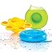Fat Brain Toys Dimpl Splash - Three Popping Scoop & Pour Bath Toys for Toddlers