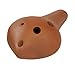Produktbild 6-Loch Ocarina im Tonumfang G5-B7 (SG) hellbraun Okarina Flöte Pfeife leicht spielbar traditionell Mund Musik Südamerika Klang Percussion Weltmusik