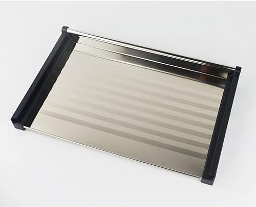 Miniatura 6 de Escurridor para platos con escurridor de platos de acero inoxidable de 2 niveles, organizador de utensilios de encimera de cocina