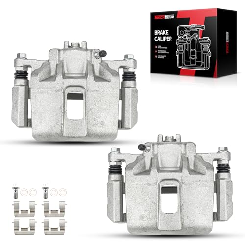 Image of Torchbeam Front Brake Calipers Set for Honda Accord 2003-2012, Acura TL 1999-2008, Acura TSX 2004-2014, Acura RL 1999-2004, Acura CL, Front Left and Front Right Calipers with Bracket 19B2584+19B2585
