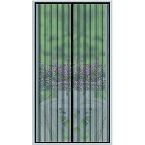 ScreenYET Magnetic Screen Door -Full Frame Seal - Fits Door Size up to 34 X 82 Inches -26 Strong Magnets-Weights Bottom Heavy Duty Cover