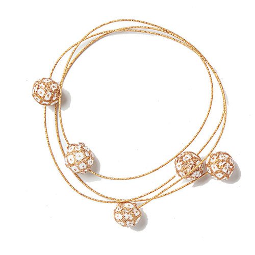 Tokyodo Chiffon Ball Mizuhiki Cord, Gold, 90cm