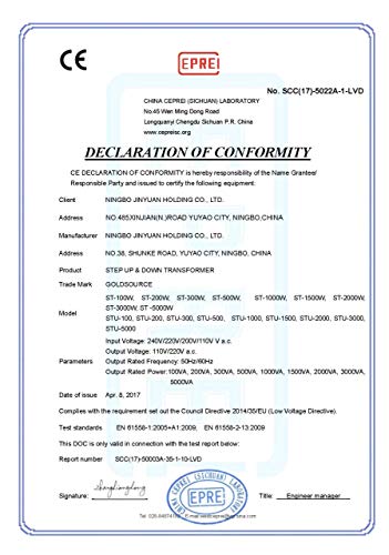 3000W ST-Pro Auto Step Up & Step Down Voltage Transformer Converter, Heavy-Duty AC 110/220V Converter with US Standard, Universal, Schuko AC Outlets & DC 5V USB Port by Goldsource [3-Year Warranty]2