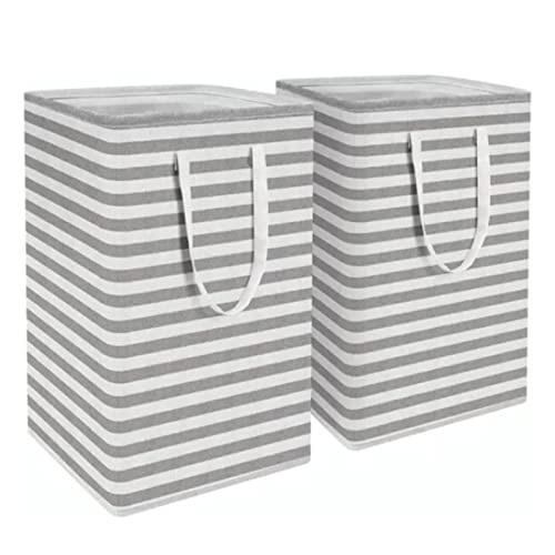 Panier à linge couture précise Ejoyous, rangement en toile haute résistance 60cm