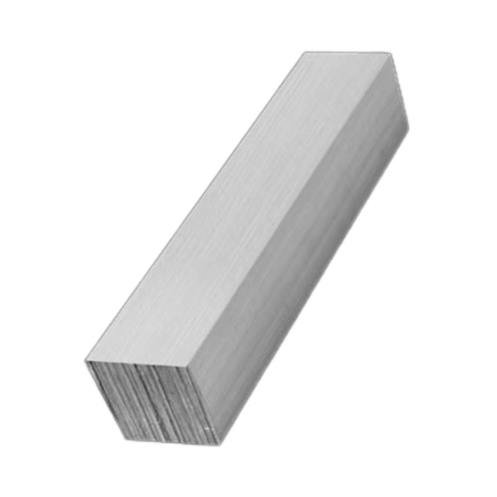 Square Aluminium Bar 6061 Alloy Material Length 495mm, Aluminium Profiles Plate for Processing 1 piece