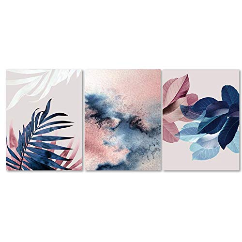 Peinture murale aquarelle sur toile de haute qualité au design abstrait chic 50x70cm