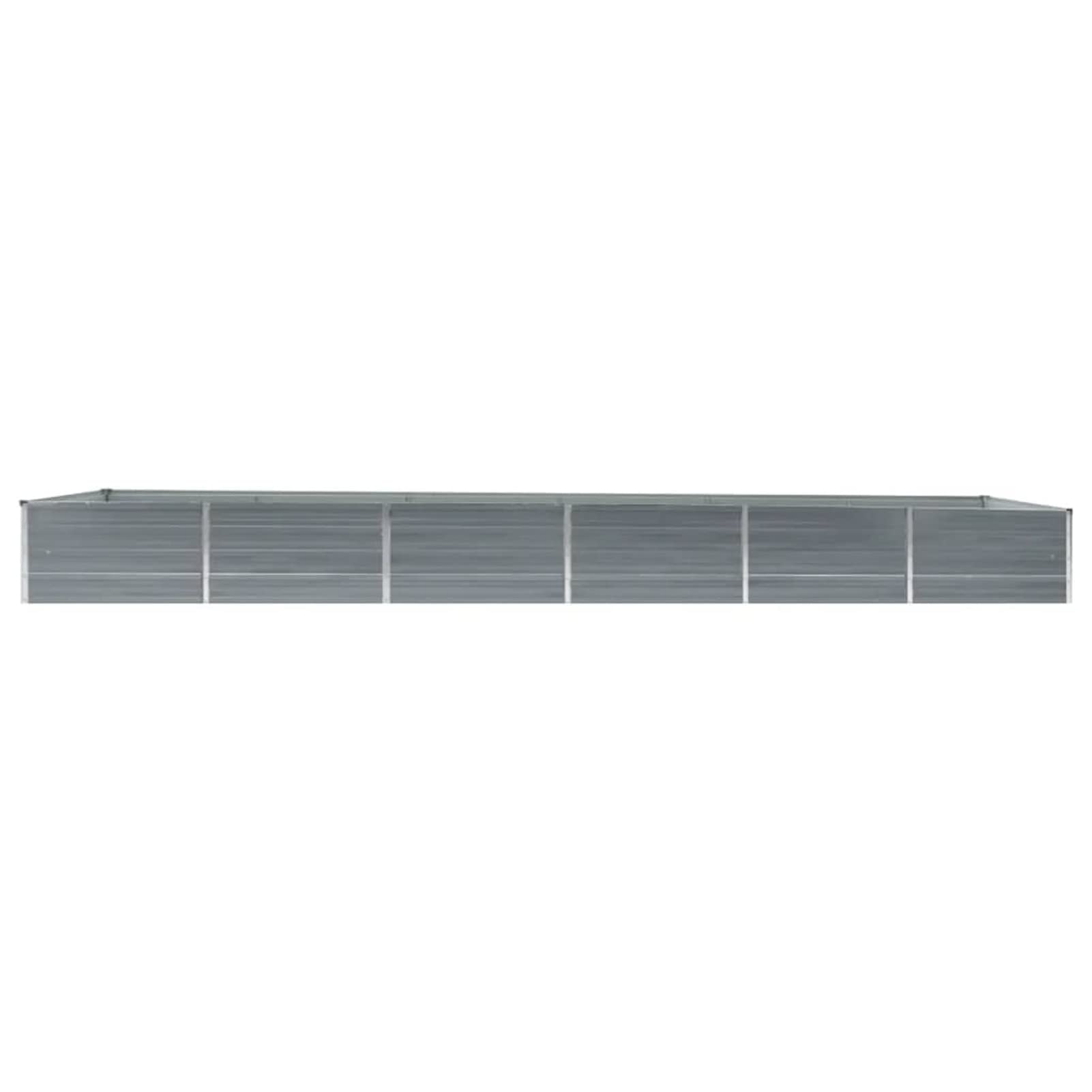 Arriate, Mesa De Cultivo, Huerto Domestico, Cultivo De Plantas Aromaticas, Arriate De Jardín, de jardín de Acero galvanizado Gris 480x80x45 cm
