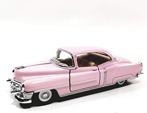 Kinsmart Cadillac Series 62 1953 Cotton Candy Pink 2 Door Coupe 1/43 O Scale Diecast Car for UNISEX CHILDREN