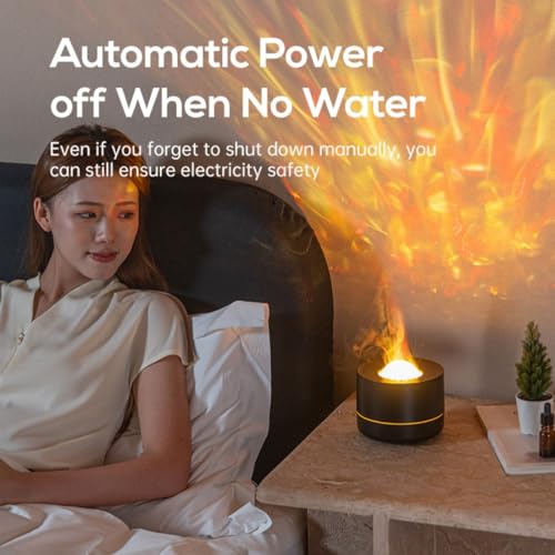 Difusor aromático eléctrico con luz nocturna proyectora de estrellas miniatura 4