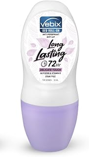 مزيل عرق رول أون من فيبيكس برائحة لطيفة للجنسين، سعة 50 مل، يدوم 72 ساعة ومرطب ومنعش للبشرة