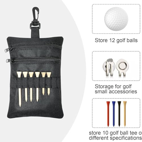 Bolsa de golf para cinturón que evita la pérdida de artículos pequeños 6